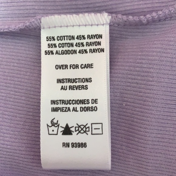 Lavender Short Sleeve Blouse - Picture 6 of 6